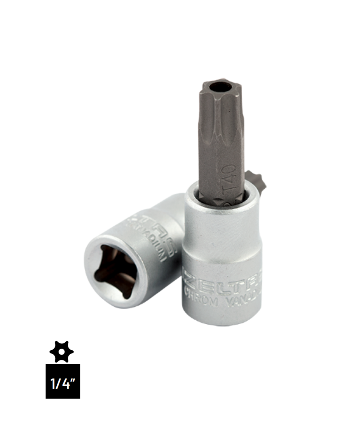 İzeltaş 1/4” Lokmalı Star Delikli Torx Uç