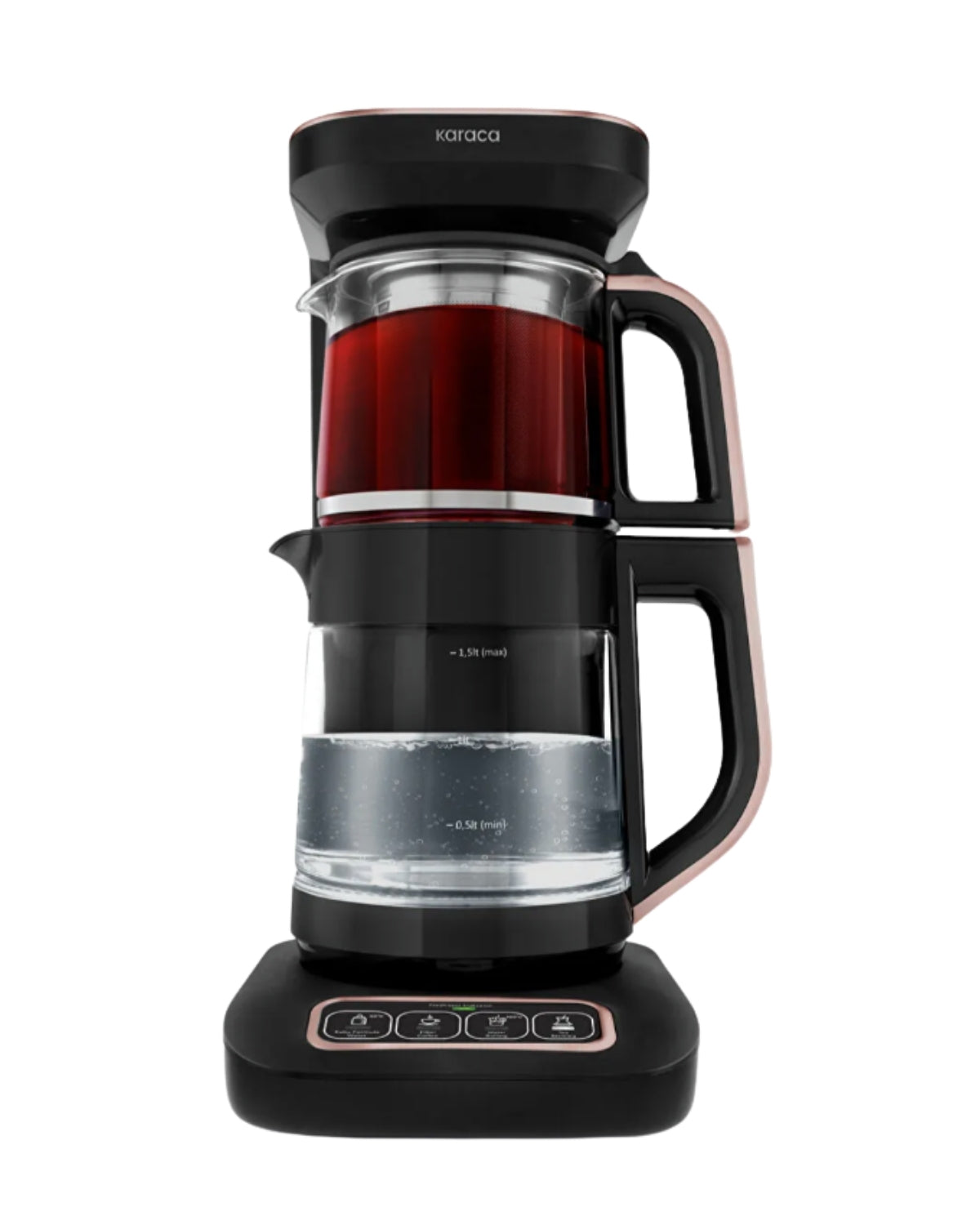 Karaca Çaysever Robotea Pro 4in1 2500 W Konuşan Cam Çay Makinesi