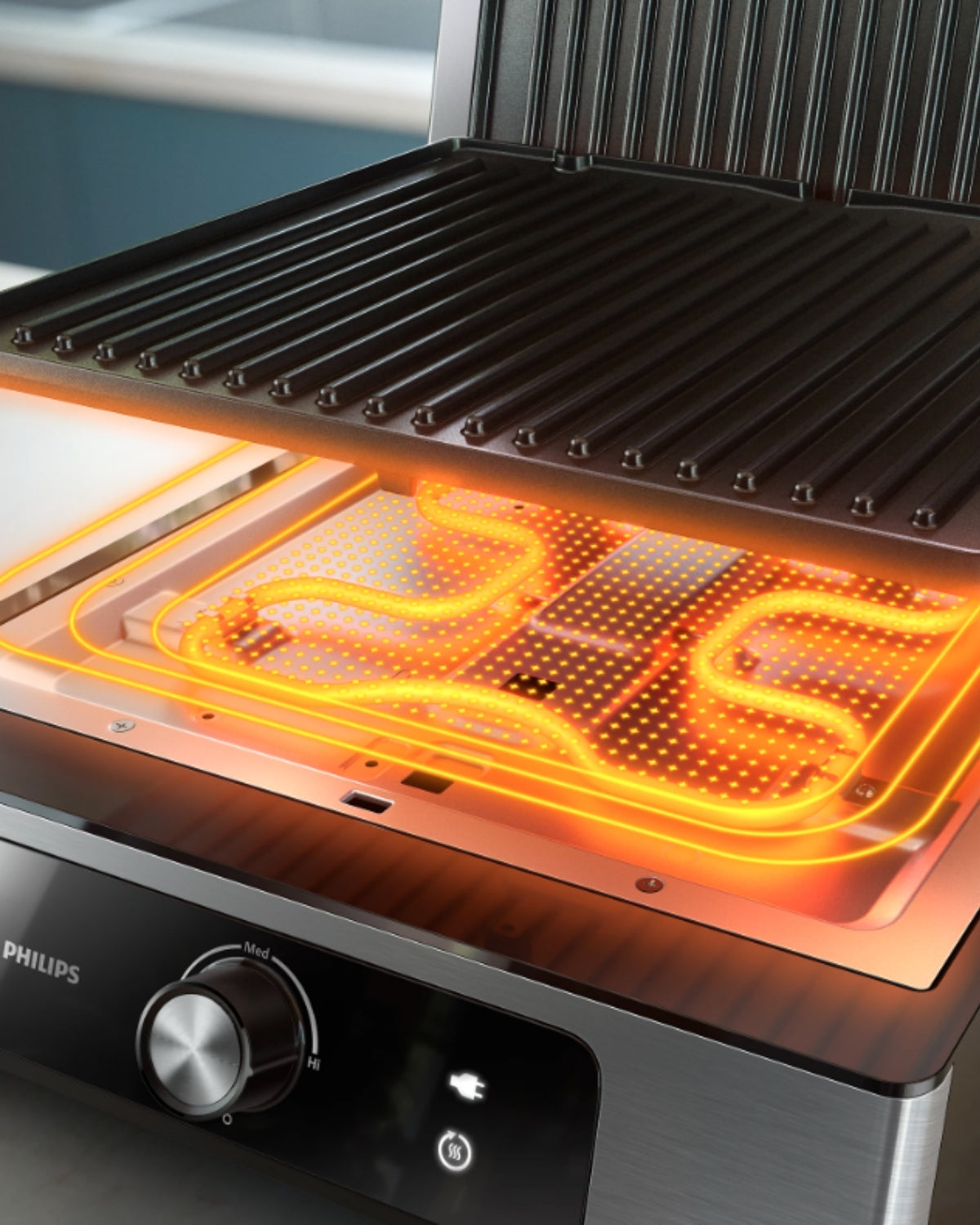 Philips 5000 Serisi Contact Grill HD6301/90 2200 W Tost Makinesi