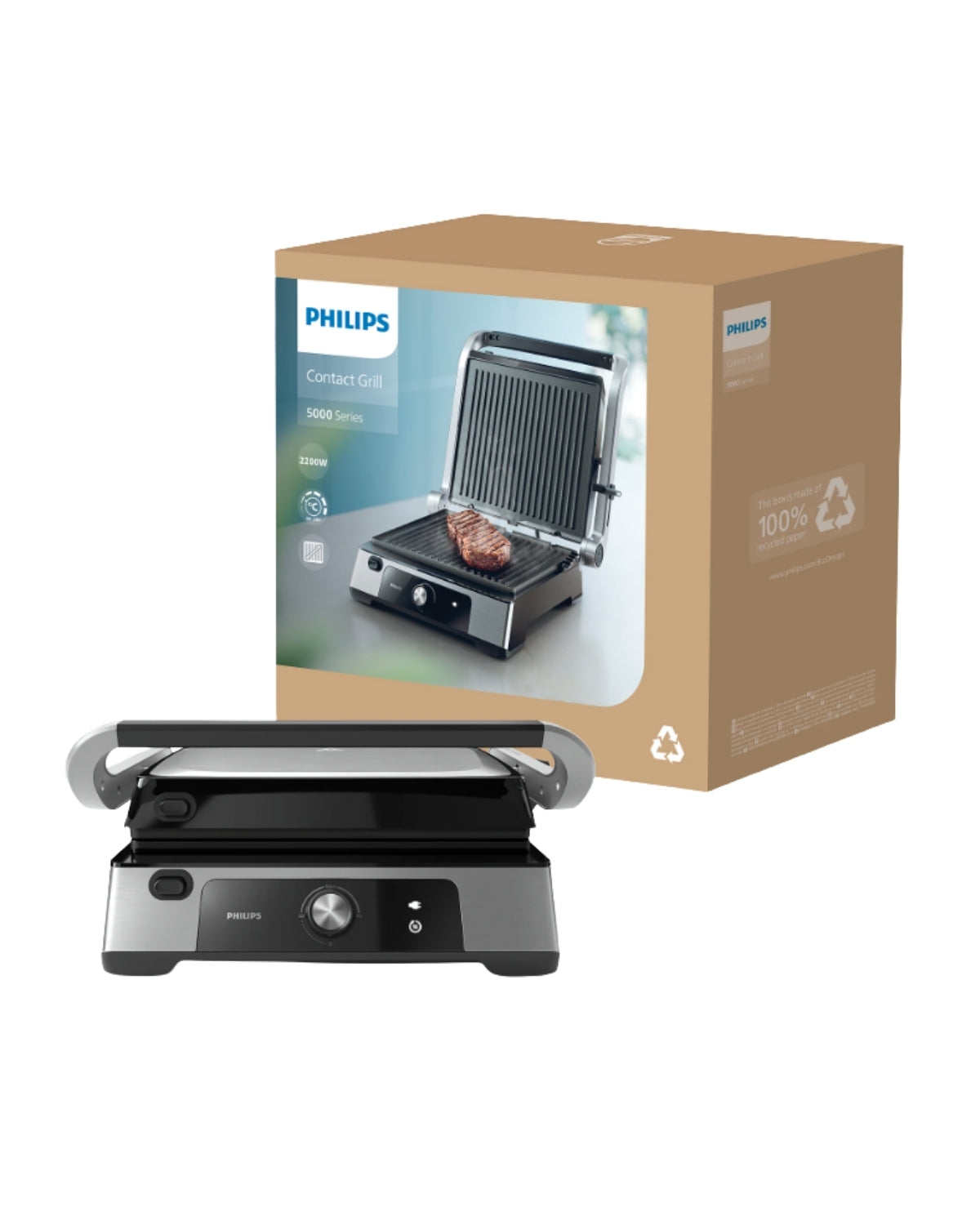 Philips 5000 Serisi Contact Grill HD6301/90 2200 W Tost Makinesi