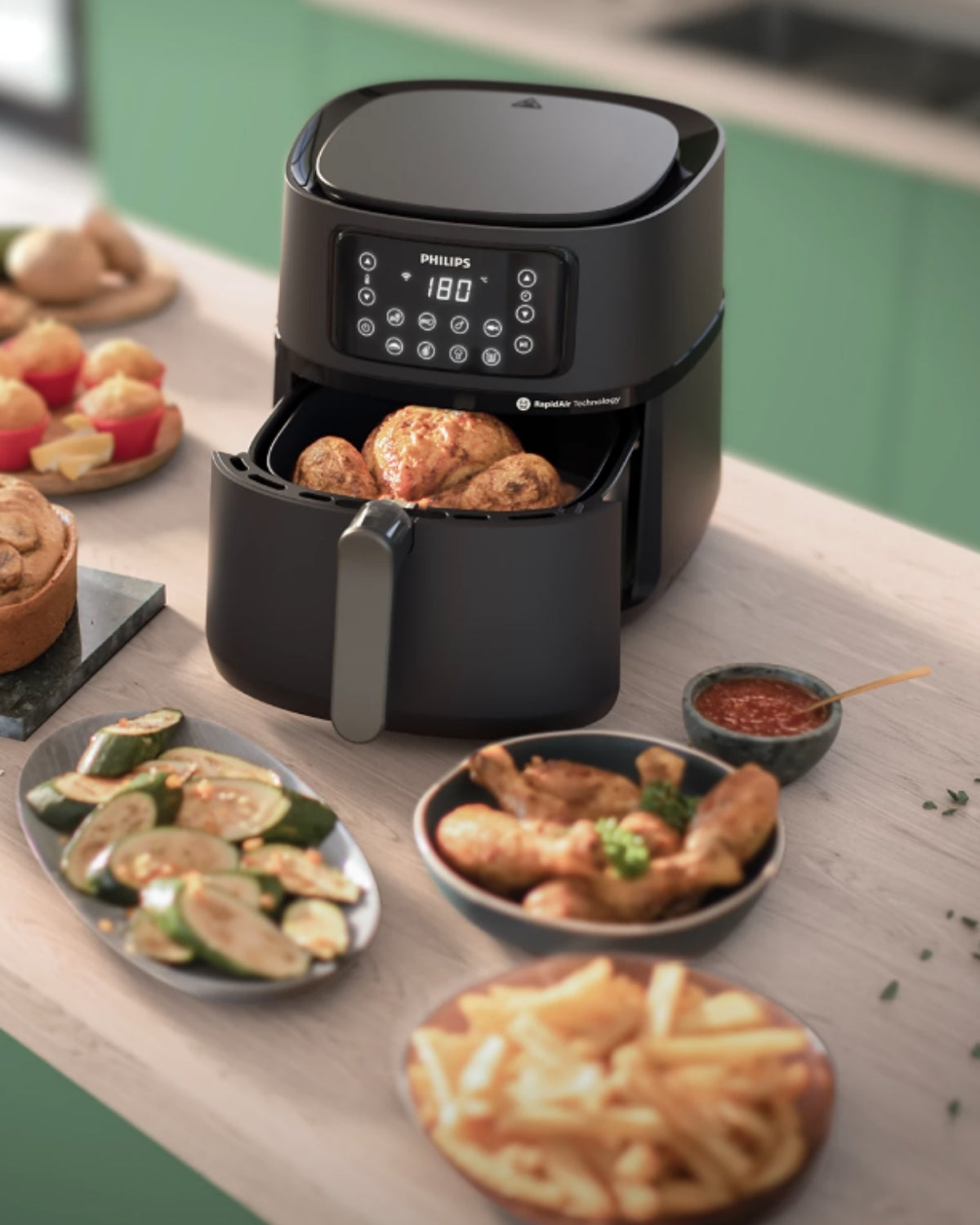 Philips Airfryer 5000 Serisi HD9285/96 XXL Connected 7.2 lt Yağsız Fritöz